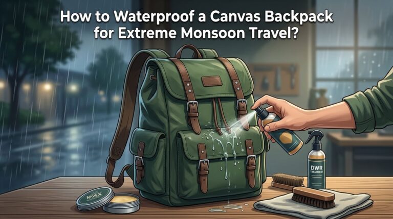 How to Waterproof a Canvas Backpack for Extreme Monsoon Travel?