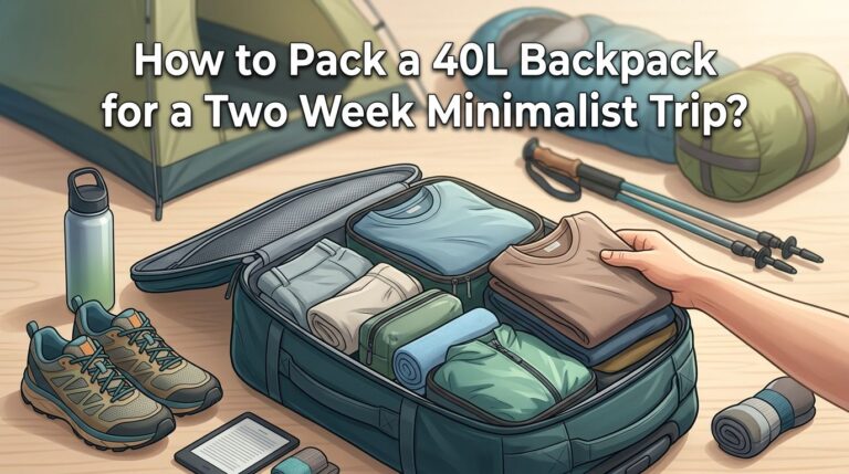 How to Pack a 40L Backpack for a Two Week Minimalist Trip?