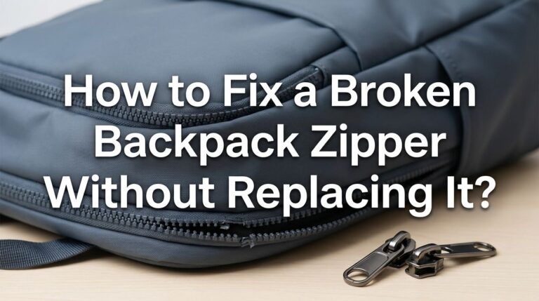 How to Fix a Broken Backpack Zipper Without Replacing It?