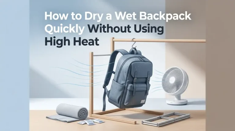 How to Dry a Wet Backpack Quickly Without Using High Heat?