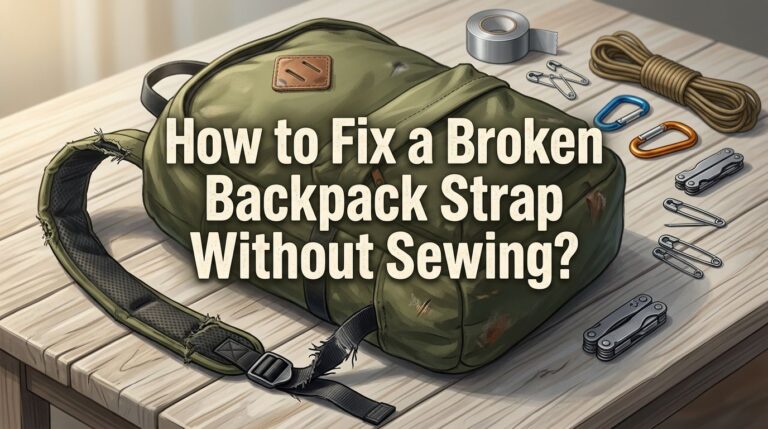 How to Fix a Broken Backpack Strap Without Sewing?