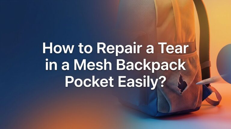 How to Repair a Tear in a Mesh Backpack Pocket Easily?