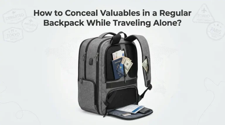 How to Conceal Valuables in a Regular Backpack While Traveling Alone?