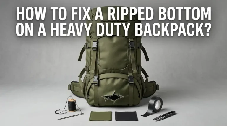 How To Fix A Ripped Bottom On A Heavy Duty Backpack?
