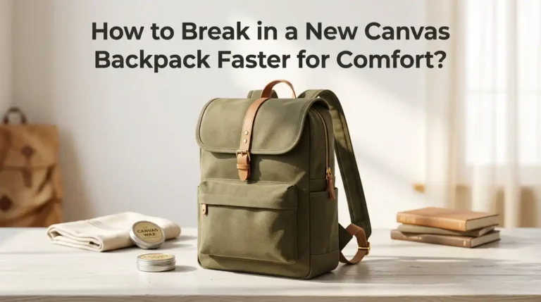 How to Break in a New Canvas Backpack Faster for Comfort?