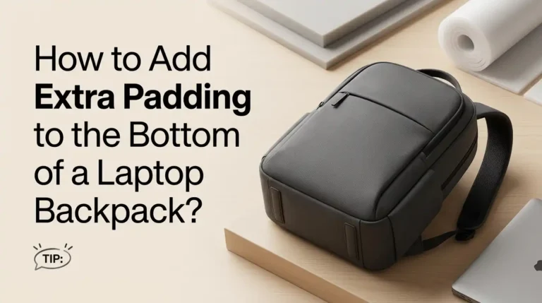 How to Add Extra Padding to the Bottom of a Laptop Backpack?