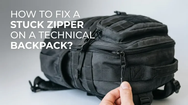 How to Fix a Stuck Zipper on a Technical Backpack?