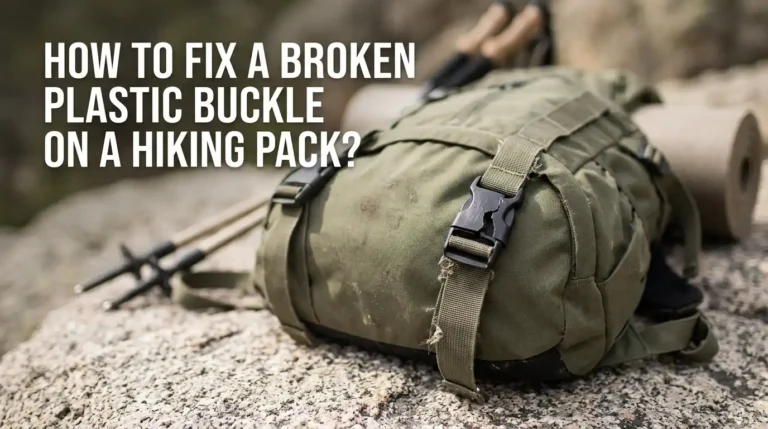 How to Fix a Broken Plastic Buckle on a Hiking Pack?