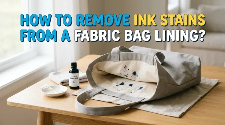How To Remove Ink Stains From A Fabric Bag Lining?