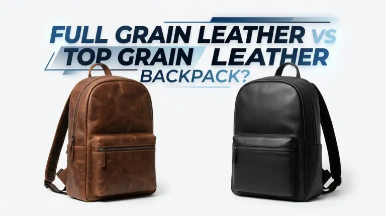 Full Grain Leather vs Top Grain Leather Backpack?