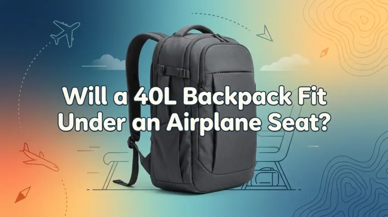 Will a 40L Backpack Fit Under an Airplane Seat?