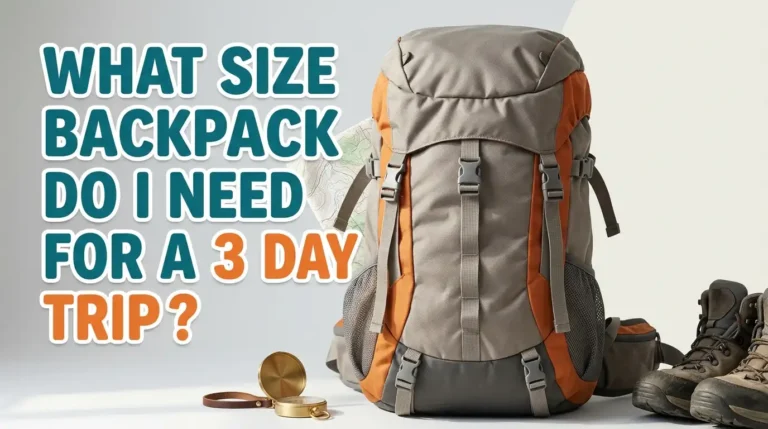 What Size Backpack Do I Need For A 3 Day Trip?