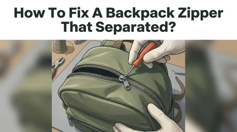 How To Fix A Backpack Zipper That Separated?
