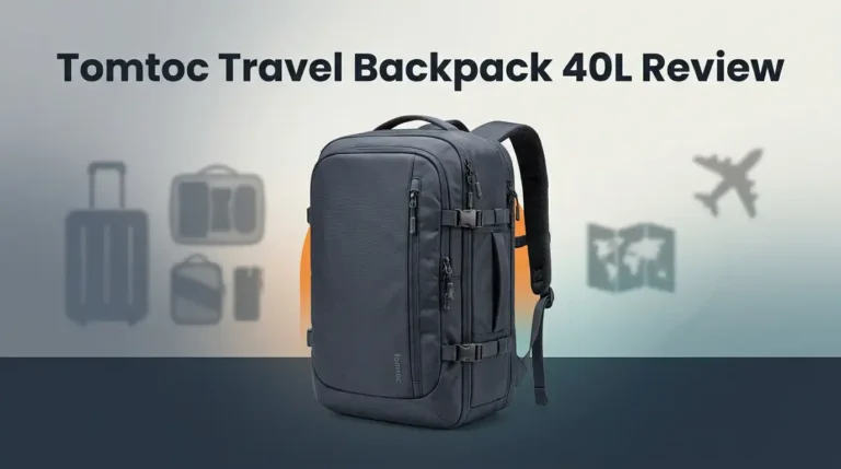 Tomtoc Travel Backpack 40L Review 2026: Worth Buying?